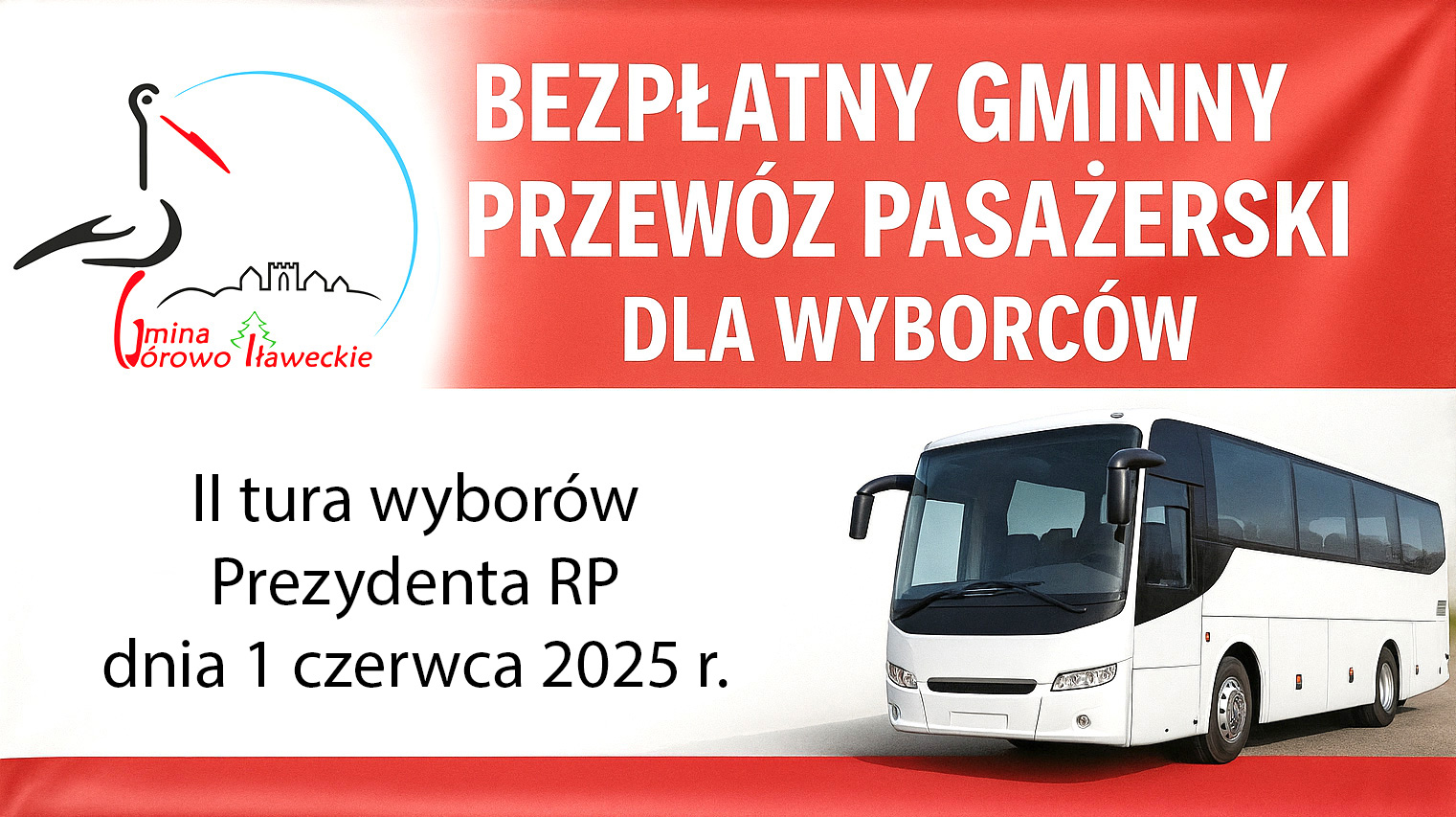wybory transport baner 2tura