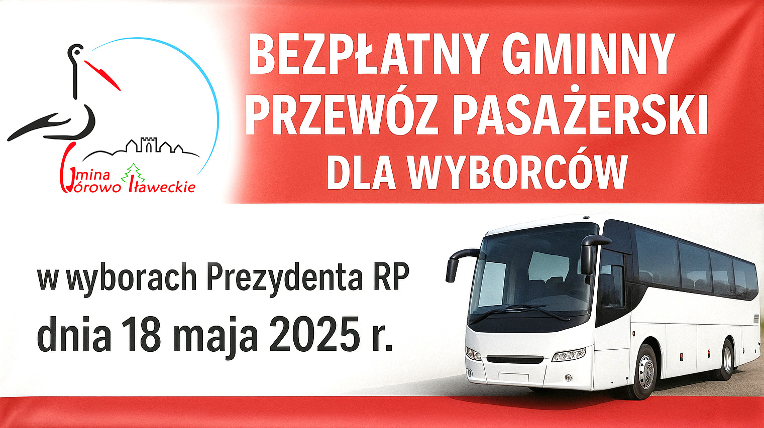 wybory transport baner